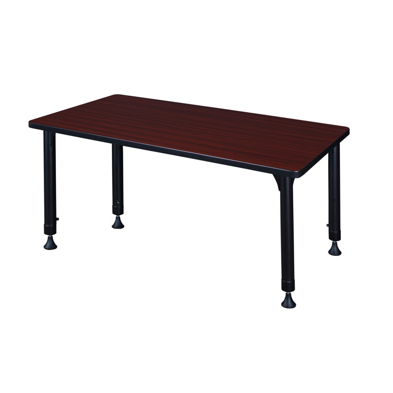 Table de formation à hauteur réglable Albaugh, Acajou, H 34 po x L 48 po x l 30 po