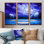 Baseball Field At Night V - Sport Baseball Wall Art Living Room