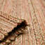 Tapis rayé orange tissé à plat à la main Arine-1171680096