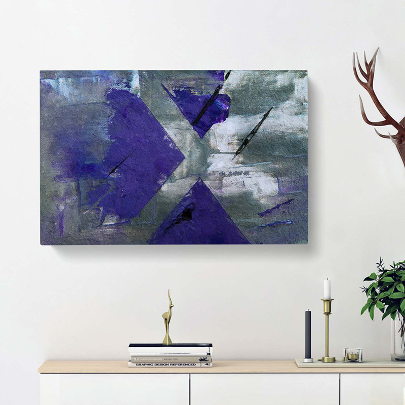 Abstract Art Painting Vol.357 - Wrapped Canvas Painting, 35cm H x 50cm W x 3cm D