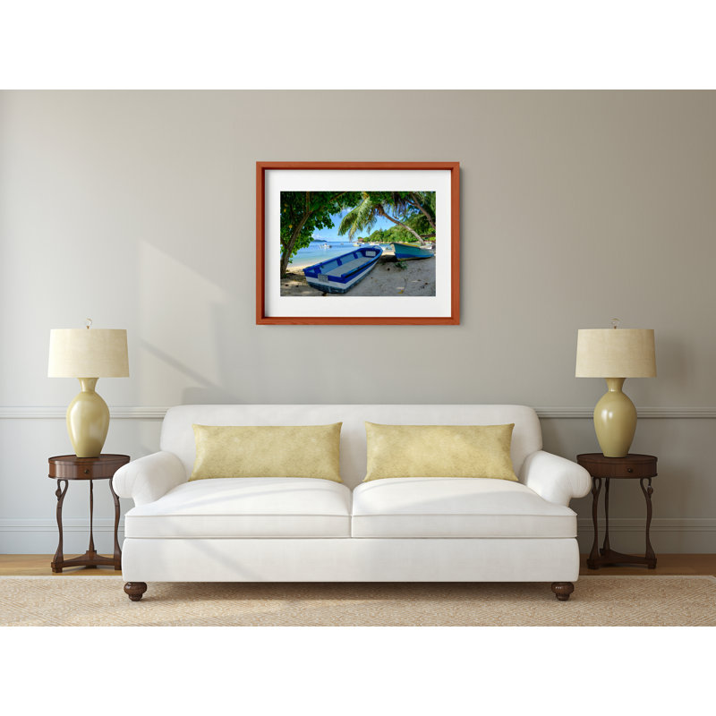 Gone Fishing Print by Joseph Regan, 22" H x 26" W x 0.75" D, Cherry