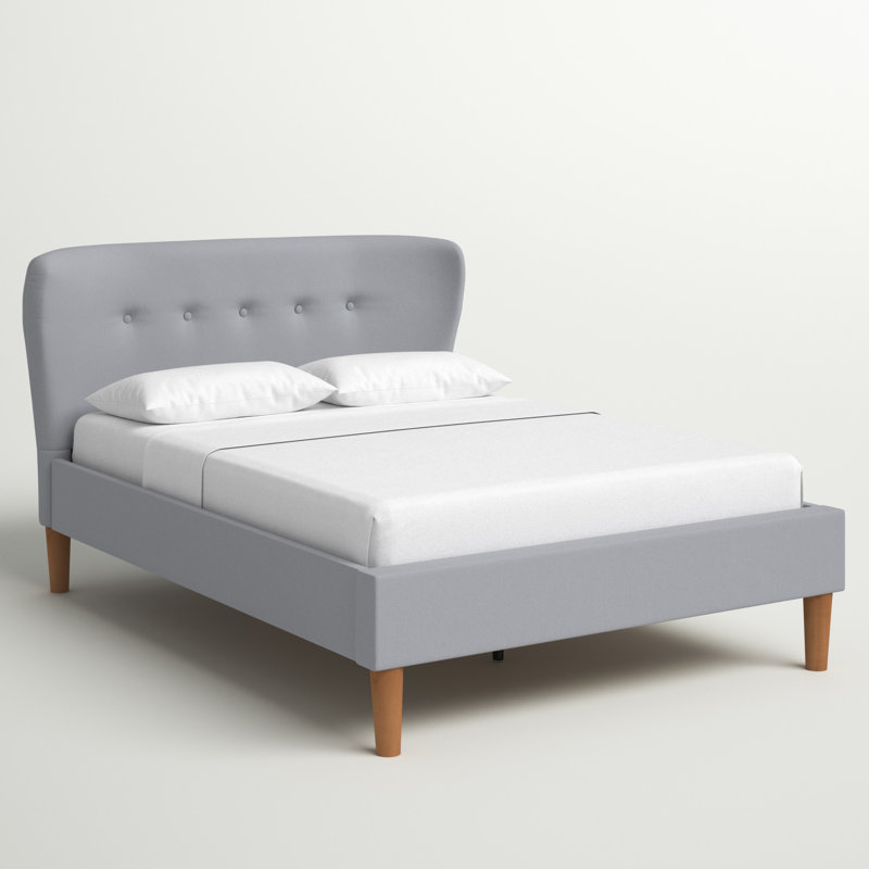 Johnny Upholstered Bed, Double (4'6), No Mattress
