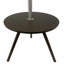 57" Round Sofa Side Table W/ Lamp And Power Station