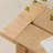 Burlywood Solid Wood Bench