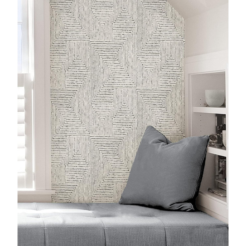 Black Ink Peel & Stick Wallpaper