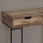 Bureau d'ordinateur, bureau personnel, ordinateur portable, tiroirs de rangement, L 48 po, bureau, stratifié brun, métal noir, contemporain, moderne-947031023