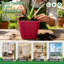 Ensemble de 3 pots à plantes auto-arrosants - Carré 5,2 po avec indicateur pour plantes d'intérieur-133696639