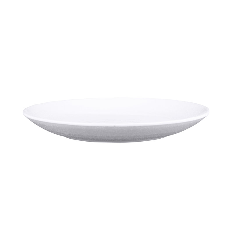 Plaque de hors-d’œuvres mélamine 8" zen, Blanc