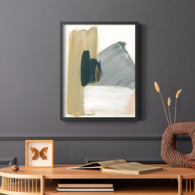 Marble Block Symmetry II, reproduction encadrée - bois massif, Cadre simple noir, H 28 po x l 22 po