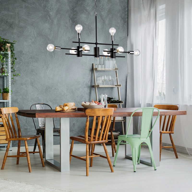 Brixham 8 - Light Dimmable Sputnik Modern Linear Chandelier