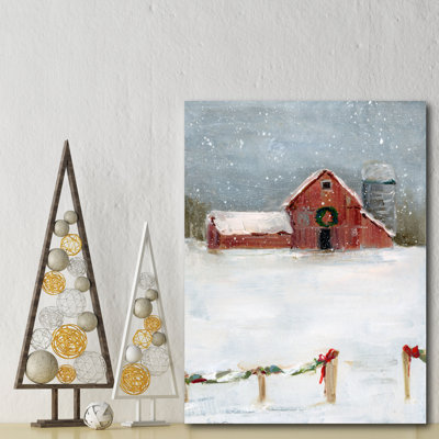 « Christmas on the Farm II », reproduction d’art sur toile tendue