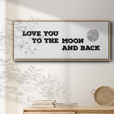 To the Moon and Back- Framed Canvas