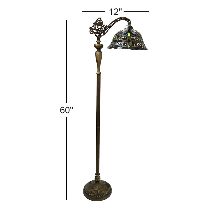 Taner 60'' Dark Antique Bronze Arched Floor Lamp