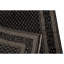 Tapis noir / brun en laine noué à la main de conception unique 2 pi 5 po x 4 pi 6 po