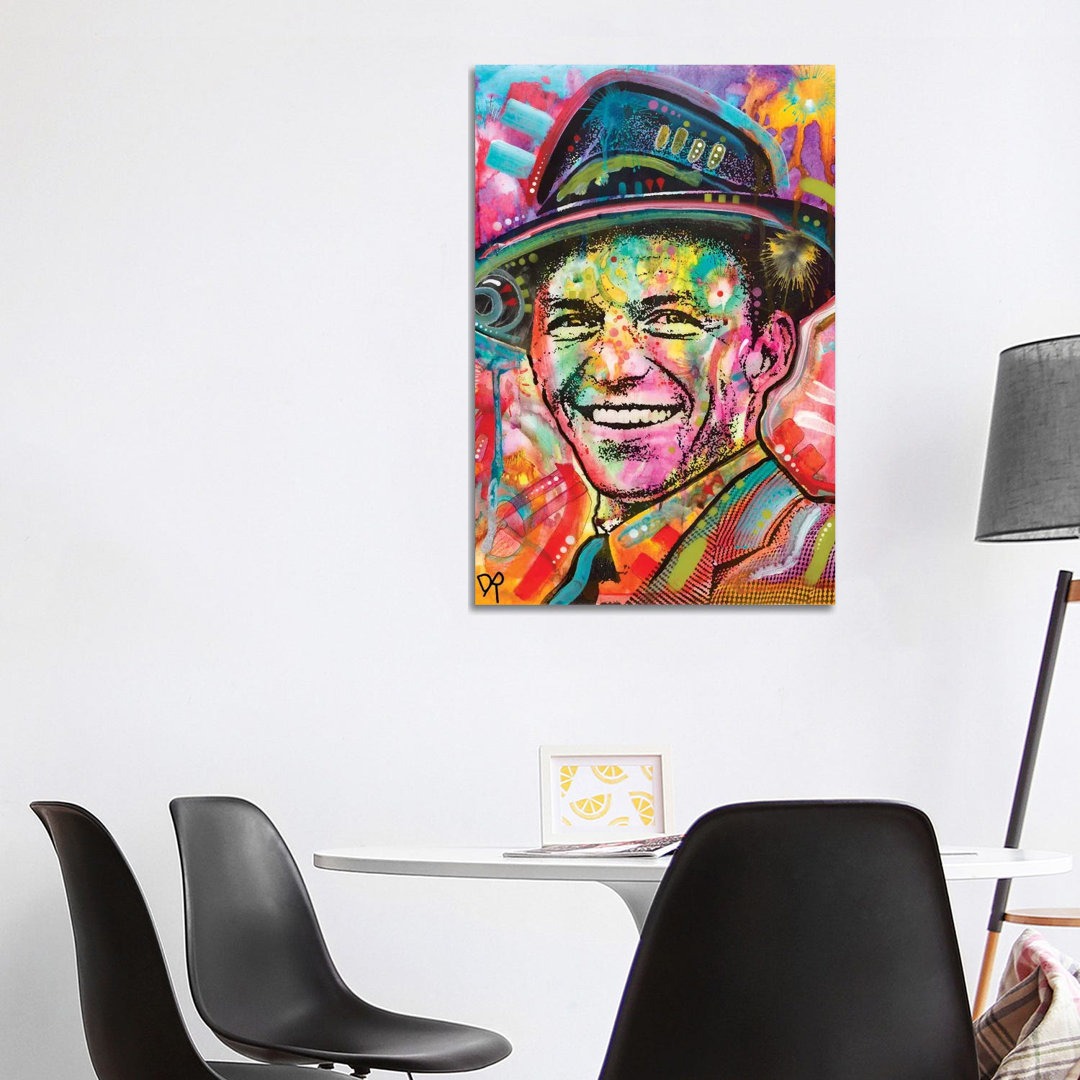 Leinwandbild - Grafikdruck „Frank Sinatra I” von Dean Russo