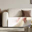 Canapé modulaire blanc en coton et lin-910383491