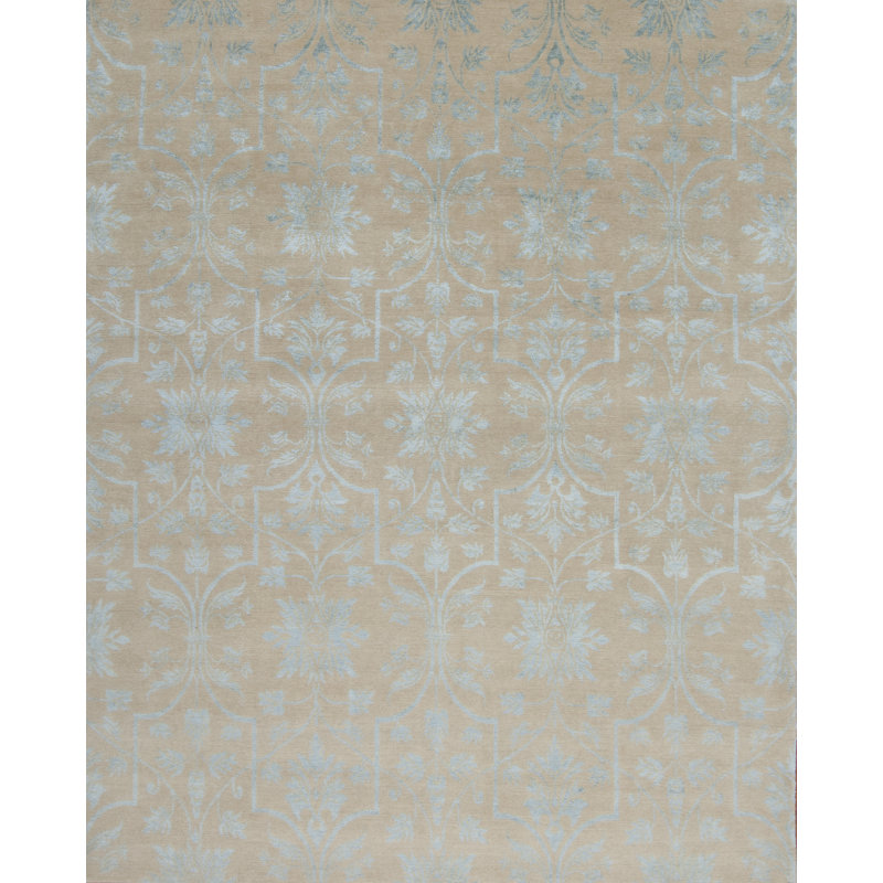 Modern Tibet Hand Knotted Area Rug, Rectangle 9' x 12'