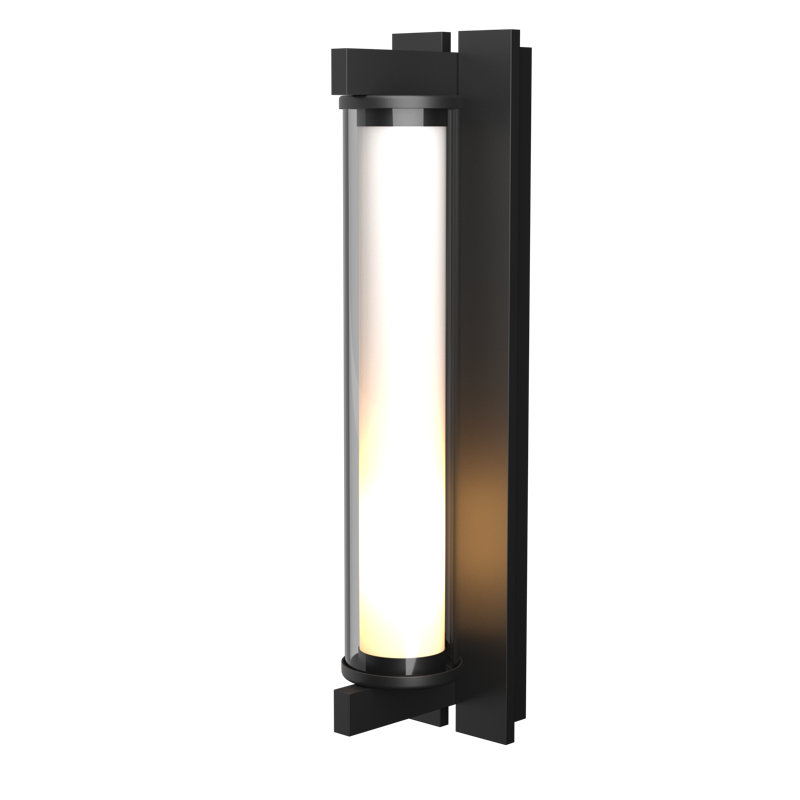 Fuse 1 - Bulb Outdoor Flush Mount, Coastal Black, 21" H x 4.6" W x 6.4" D