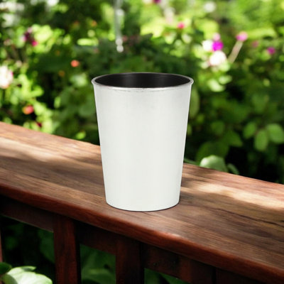 Pot à fleurs rond en plastique recyclé 5 po