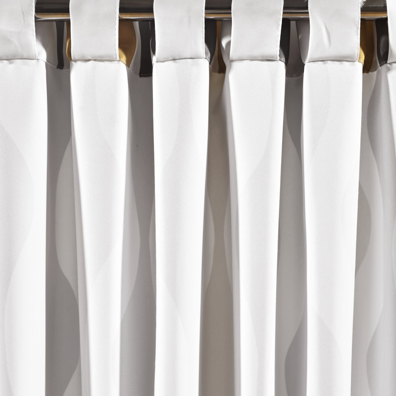 Room Darkening Curtain Pair, 52"W x 63"L, Gold/Gray