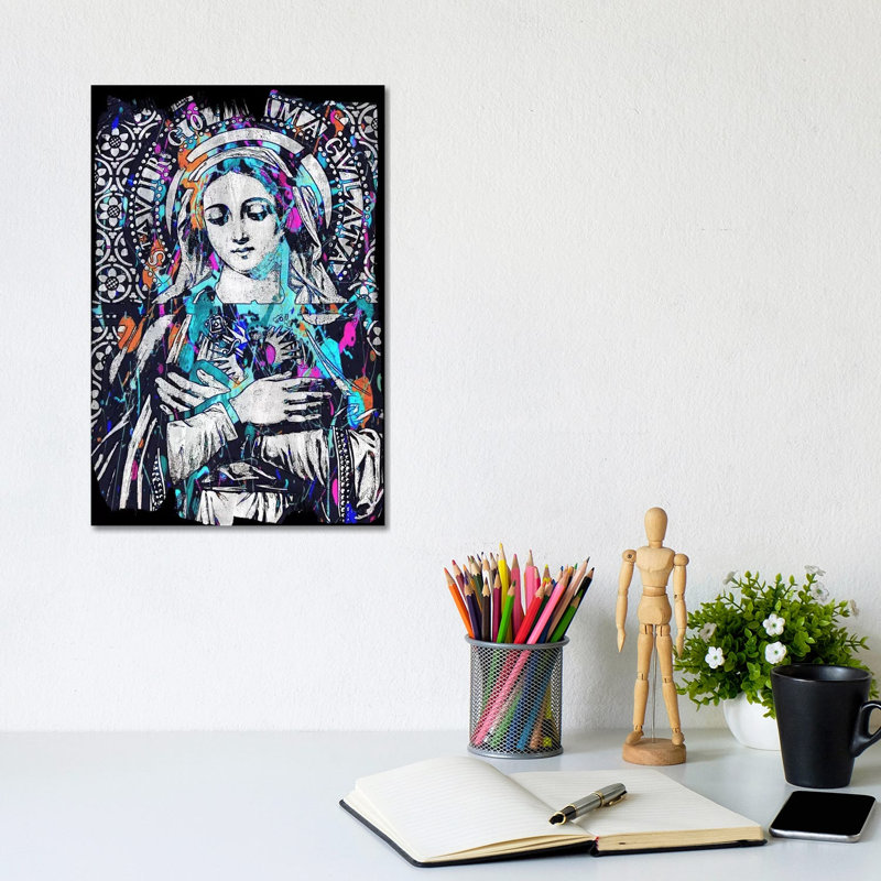 Madonna Impressions #2 - Wrapped Canvas Print, 20.32 cm H x 30.48 cm W
