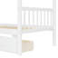 Lit simple en bois avec tiroirs-129408948