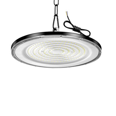 1 Pack 100w Led High Bay Light 30000lm Ufo Shop Light 6500k Daylight Ip65 Waterproof For Warehouse Garage Barn Factory Workshop