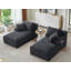 Chaise longue double en velours côtelé-1577590664