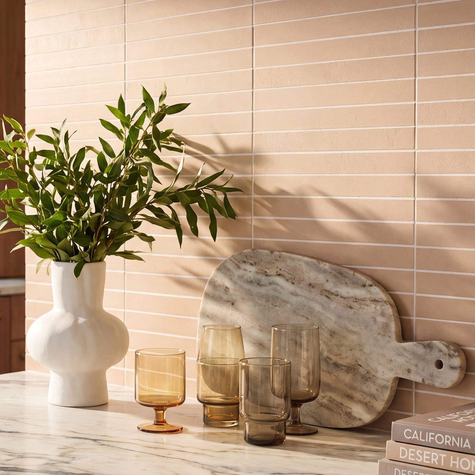 Sahara 12" x 12" Porcelain Tile, Rose
