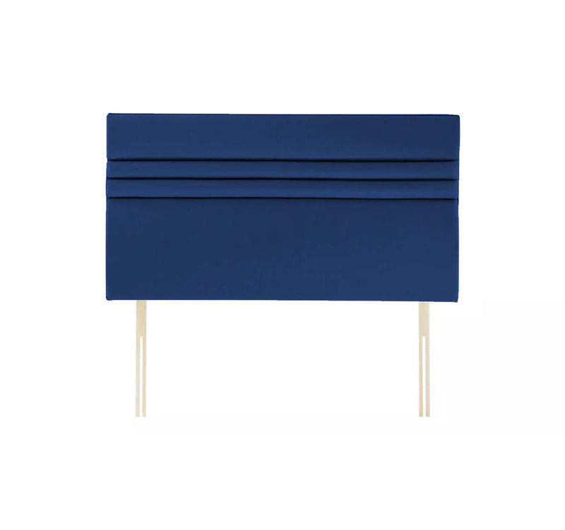 Upholstered Headboard, Blue, Single (3')