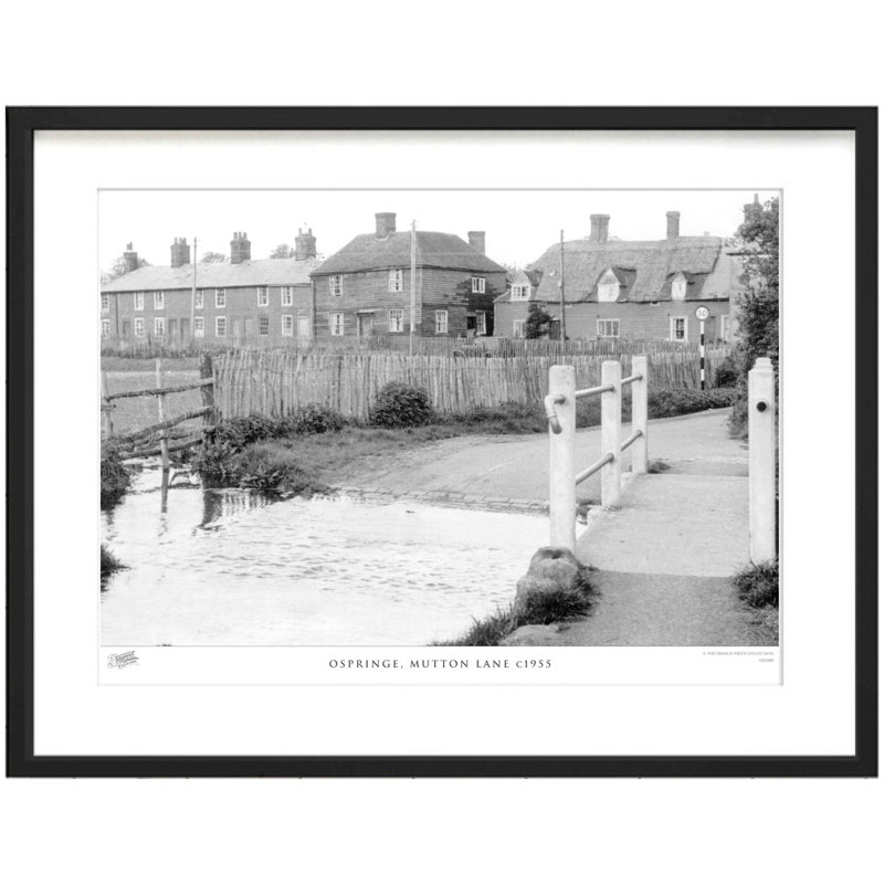 Ospringe, Mutton Lane C1955 by Francis Frith - Single Picture Frame Print, 45cm H x 60cm W x 2.3cm D