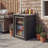 FUFU&GAGA Cedar Outdoor Refrigerator Cabinet with Stainless Steel Countertop, Patio Beverage Station for 24L Mini Fridge, Backyard Bar and Outdoor Kitchen Storage-125403876