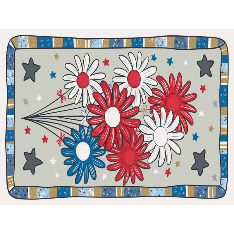 Tapis vacances des fêtes The Holiday Aisle®, Rectangle 4pi x 6 pi