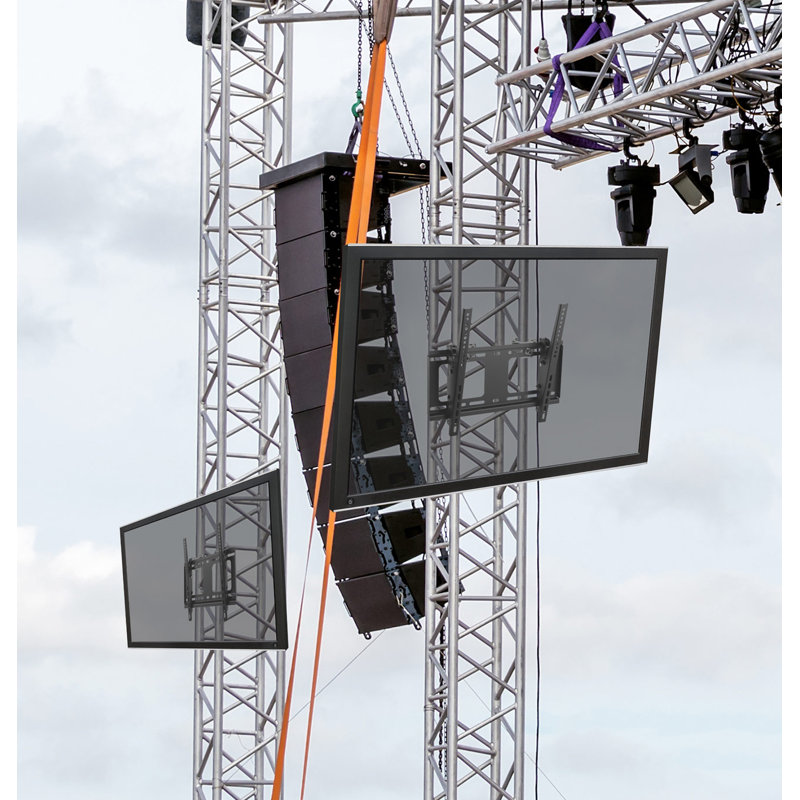  Black Tilt Wall Mount for Holds up to 88 lbs