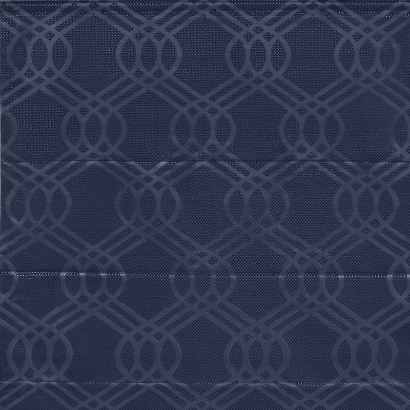 Rideau romain 100% occultant Exclusive Home Prague Trellis, Bleu marine, l 34 po