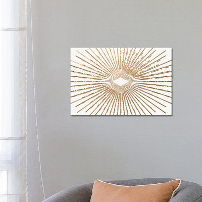 A Lone T-Rex Watches A Falling Asteroid That Will Bring About The Extinction Of All Dinosaurs by Mark Stevenson - Wrapped Canvas Print