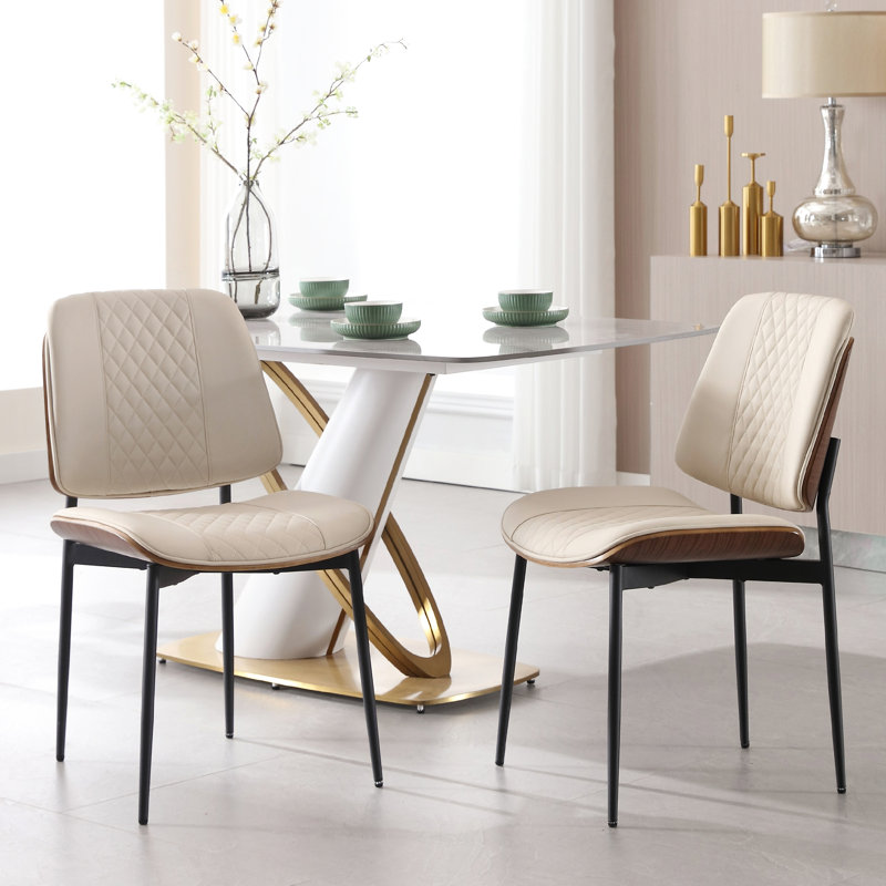 Chaise de salle à manger Jianny, Beige