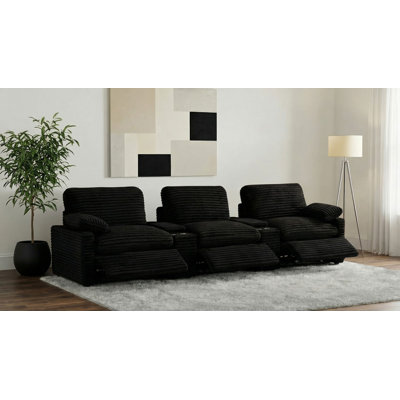 Siège de cinéma inclinable électrique 5 pièces Collins - noir