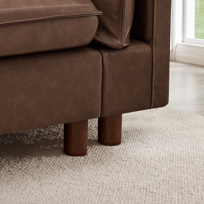 Causeuse en polyester 2 pièces Solena, Light Brown