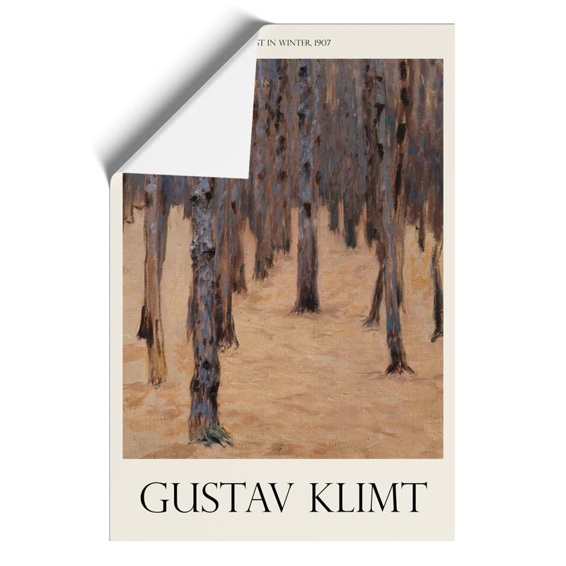 Forest by Gustav Klimt - No Frame Painting, 42cm H x 30cm W x 0.1cm D