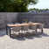 8 - Person Metal Patio Dining Set with Extendable Rectangular Table