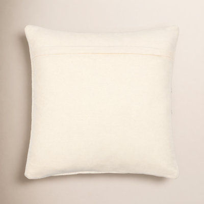Alain Embroidered Cotton Pillow Cover