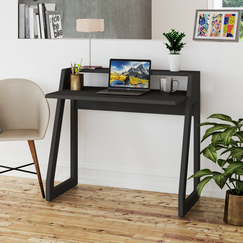Ceriyah Writing Desk, Charcoal Black