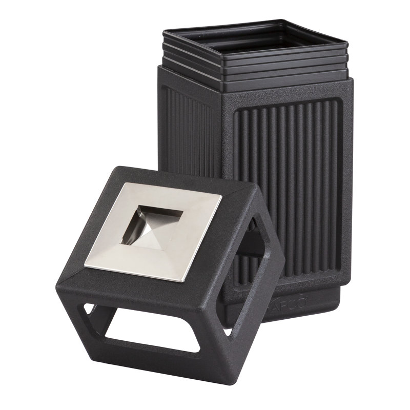 Poubelle en plastique 15 gallons Canmeleon, Noir