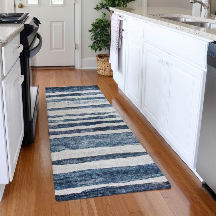 Machine Washable Indoor/Outdoor Cicel ACN1191 Denim Rug