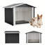 Niche et abri de rangement polyvalent en métal pour animaux d'extérieur