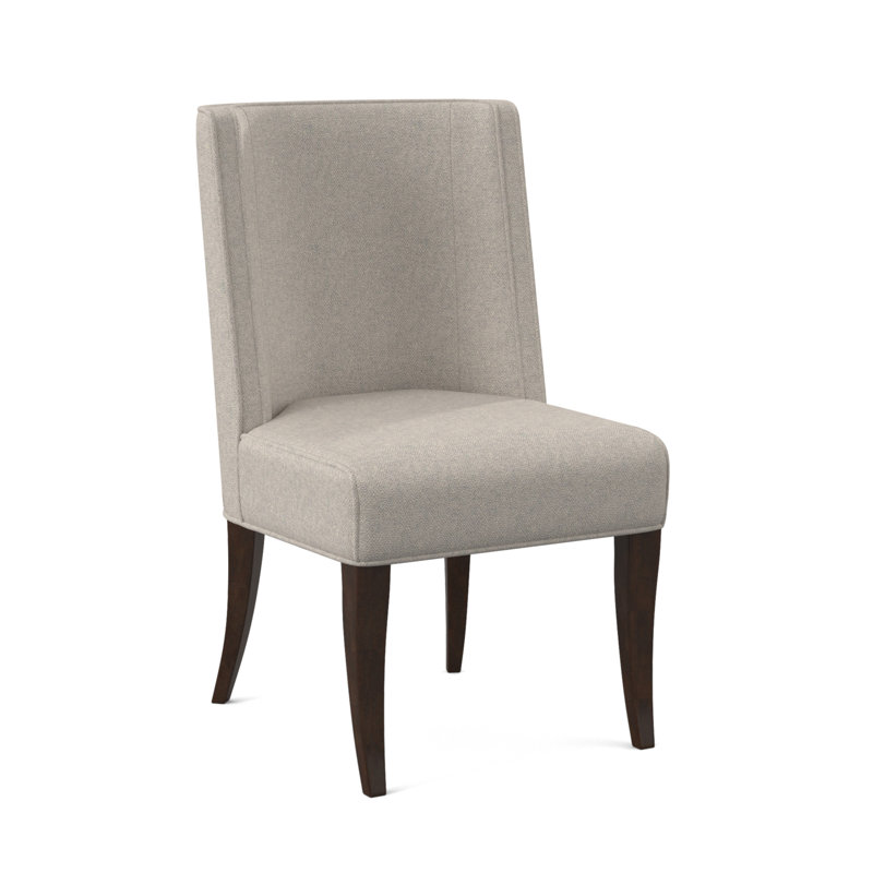 Bandeau Dining Chair, American Walnut, Filigree Ivory 100% Polyester