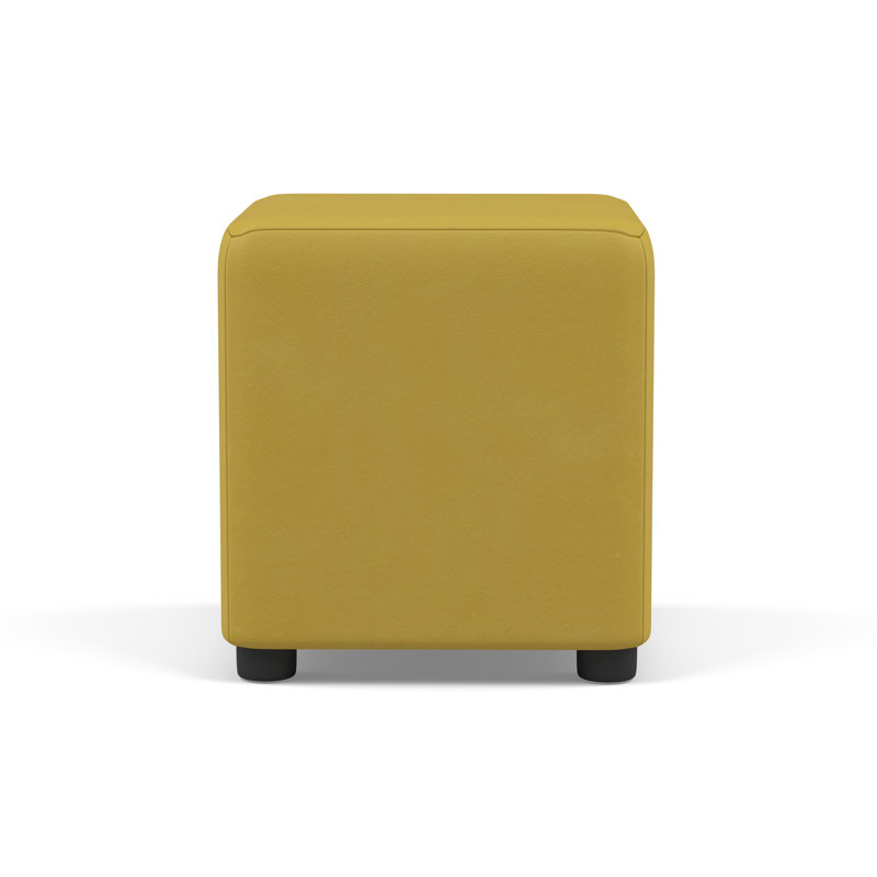 Faux Leather Cube Seating, Sunflower