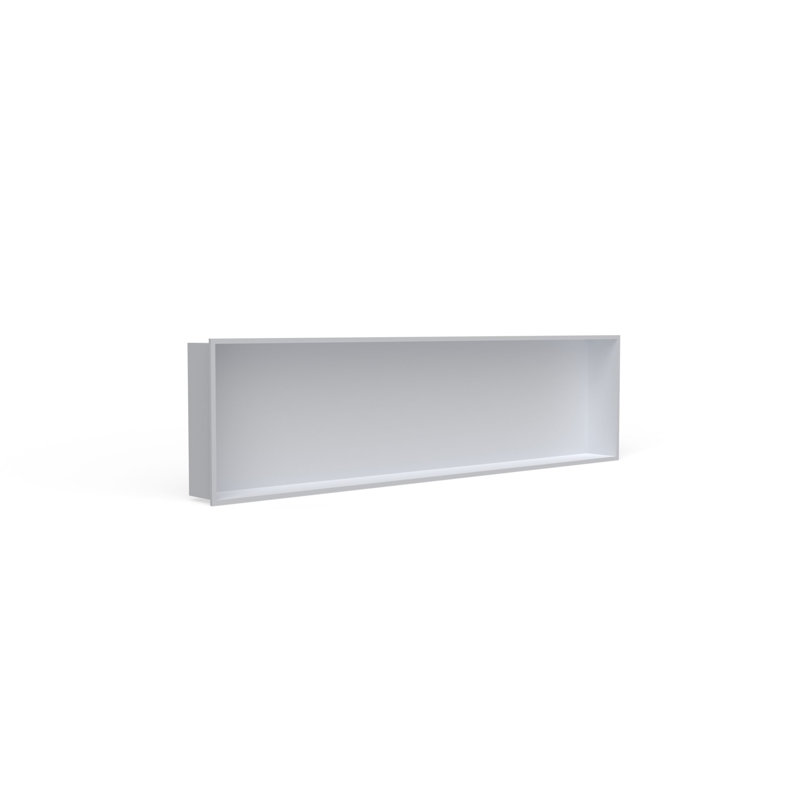 Niche de douche encastrée noire l 48 po x H 12,6 po Badeloft NS-04-BLK, Noir mat