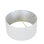 Abat-jour tambour en soie H 10 po x l 18 po blanc